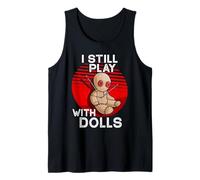 Voodoo Doll Funny Occult Witchcraft Spooky Dark Black Magic Tank Top