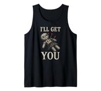 Voodoo Doll I'll Get You Creepy Gothic Tank Top