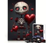 Voodoo Doll Romance Jigsaw Puzzles 1000 Pieces for Adults Strategic Think Light Recreation Clean Cut Xmas Present (38x52cm)