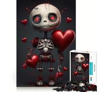 Voodoo Doll Romance Jigsaw Puzzles1000 Pieces Recall Skill Fun Professional Grade Cutting Thoughtful Gift for Mind Activity (38x52cm)
