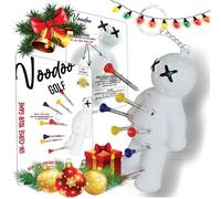 Voodoo Golf Ball Tee Holder | Novelty Keychain Accessory for Bag | Gifts for Men | Fits 3 1/4, 2 3/4, 1 1/2 Tees, White, S