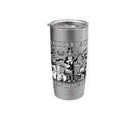 Voodoo Jazz Black and White Stainless Steel Insulated Tumbler