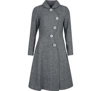 Voodoo Vixen Curved Button Down Coat Coat grey S
