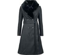Voodoo Vixen Double Breasted Black Dress Coat Coats black S