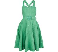 Voodoo Vixen Heart Buckle Flare Dress Midi Dress green L