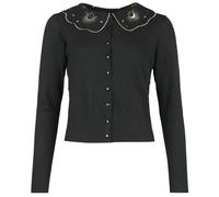 Voodoo Vixen Moon phase cat Emb cardigan Cardigan black XXL