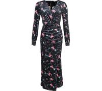 Voodoo Vixen Peacock Masquerade Maxi Velvet Dress Maxi Dress multicolour XL