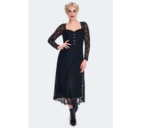 Voodoo Vixen Vintage Style Lace Midi Dress Midi Dress black S