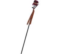 Smiffys Voodoo Cane, Black with Skull, 112cm/44in, Halloween Fancy Dress Accessory, Voodoo Woman Dress Up Accessories