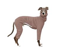 VOODUE pet coat Italian Greyhound Clothes Winter Warm Whippet Coat Dog Jumpsuit Turtleneck Four-legged Greyhound Clothes Whippet Winter Jacket (Color : pink, Size : M)