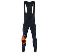 voofly Men's Cycling Bib Tights Thermal Cycling Trousers Long Riding Pants Winter Black Biking Leggings Fleece S, Bike Gifts for Men Cycle Gifts