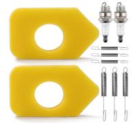VooGenzek 10 PCS Lawn Mower Service Kit, Spark Plug L7T, 698369 Foam Air Filter, Governor Springs 692211 691859, Compatible with Briggs & Stratton 4216 5088 5099 MTD 490-200-0011