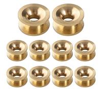 VooGenzek 10 PCS Universal Grass Trimmer Head Eyelets, Strimmer Head Eyelet Sleeves, Sleeve String Trimmer Replacement Parts, for Lawn Mowers, Strimmer, and Brush Cutters, Golden