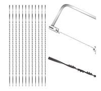 VooGenzek 12 PCS Spiral Scroll Saw Blades, 7# Teeth, for Wood Cutting
