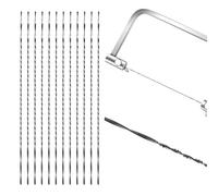 VooGenzek 12 Spiral Scroll Saw Blades, 8# for Plastic Cutting
