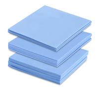 VooGenzek 15 PCS 50 x 50 mm Silicone Thermal Pad, Thickness 0.5/1/1.5 mm with 6.0 W/mk Thermal Conductivity, Reusable Thermal Conductive Silicone Pad, for SSD CPU GPU LED IC Chipset Cooling