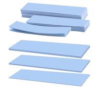 VooGenzek 15 PCS Assorted Thickness 0.5/1/1.5 mm Silicone Thermal Pad with 6.0 W/mk Thermal Conductivity, Reusable Thermal Conductive Silicone Pad, for SSD CPU GPU LED IC Chipset Cooling