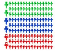 VooGenzek 150 PCS Micro Sprayer Fan Jet, 90/180/360 Degree Refraction Micro Water Spray Misting Nozzle, Micro Sprayer Refraction Automizing Drippers Hydroponic Garden Irrigation