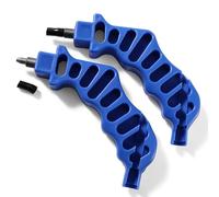 VooGenzek 2 in 1 Drip Irrigation Tubing Hole Punch, 4mm, 2 Holes, Blue, Plastic & Metal