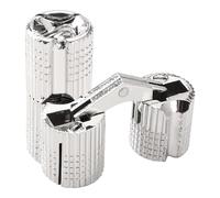 VooGenzek 2 PCS 14mm Copper Barrel Hinges, 180 Degree Opening Angle Barrel Hinges, Copper Hidden Concealed Hinge, for DIY Gift Boxes Jewelry Box, Silver