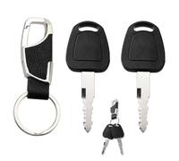 VooGenzek 2 PCS F900 Lgnition Starter Key, Construction Machines Key, Universal Lgnition Switch Spare Keys, with Keychain, Compatible with John Daewoo Doosan DX60 70 75 80 Bobcat E55W E57W E60 E62