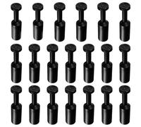 VooGenzek 20 PCS 10mm OD Cap Style Pneumatic Blanking Plugs, Pneumatic Air Fittings Plug Cap, for 10mm Inner Dia Tube Connect, Black
