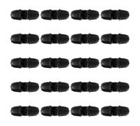 VooGenzek 20 PCS 4/7 mm Drip Irrigation Fittings, Lock Barbed Straight Connectors, Drip Tubing Barbed Connectors, Irrigation Pipe Connectors, for Garden Irrigation Systems