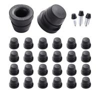 VooGenzek 20 PCS 6-10 mm Rubber Brake Bleed Screw Caps, Bleed Nipple Caps, Grease Zerk Fitting Rubber Dust Cover, for Cars Motorcycles