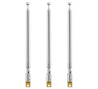 VooGenzek 3 PCS 55cm 7 Section Replacement Telescopic Aerial Antenna, DAB FM Antenna Replacement, Portable Radio Antenna, for DAB AM/FM Stereo Reception