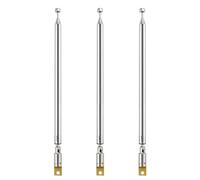 VooGenzek 3 PCS 75cm 7 Section Replacement Telescopic Aerial Antenna, DAB FM Antenna Replacement, Portable Radio Antenna, for DAB AM/FM Stereo Reception