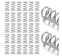 VooGenzek 30 PCS 1.2 * 10 * 20 mm Compression Springs, Stainless Steel Springs, Coil Extended Compressed Spring, for Furniture Screen Doors Repair Projects