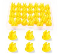 VooGenzek 30 PCS 110 Degree Fan-Shaped Atomizing Nozzle, Flat Fan Shape Spraying Spray Nozzles, Plastic Nozzles Spray Nozzle Tip, for Spraying Weed Killing, Yellow