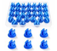 VooGenzek 30 PCS 110 Degree Fan-Shaped Atomizing Nozzle, Flat Fan Shape Spraying Spray Nozzles, Plastic Nozzles Spray Nozzle Tip, for Spraying Weed Killing, Blue