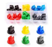 VooGenzek 30 PCS 110 Degree Fan-Shaped Atomizing Nozzle, Flat Fan Shape Spraying Spray Nozzles, Plastic Nozzle Spray Nozzle Tip, for Spraying Weed Killing