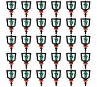 VooGenzek 30 PCS Micro Nozzle, 360 Degree Rotating Sprinkler Nozzle, Rotating Micro Sprinkler, Refraction Spray Nozzle with Barb Connector, for Farm Garden Outdoor