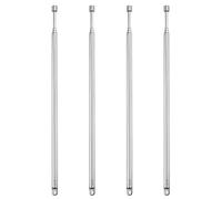VooGenzek 4-Pack 60cm 4-Section Replacement Telescopic Aerial Antenna, DAB FM Antenna, Portable Radio Antenna, for DAB AM/FM Stereo Reception