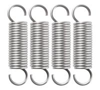 VooGenzek 4 PCS 2.5 * 20 * 80 mm Extension Spring, Stainless Steel Tension Spring with Hooks, Open Dual Hook Tension Spring, for Tents, Awnings, Trampoline