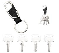 VooGenzek 4 PCS 455 Lgnition Starter Key, Construction Machines Key, Universal Lgnition Switch Spare Keys, with Keychain, Compatible with Genie Skyjack Snorkel Manlift