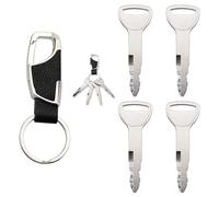 VooGenzek 4 PCS A62597 Lgnition Starter Key, Construction Machines Key, Universal Lgnition Switch Spare Keys, with Keychain, Compatible with Toyota Forklift 1996-On
