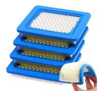 VooGenzek 4 PCS Lawn Mower Air Filter, Air Cleaner Cartridge, 491588S Air Filter Cartridge, Compatible with Briggs and Stratton 491588 491588S 4915885 399959 PT15853