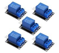 VooGenzek 5 PCS 12V 1-Channel Relay Module Board Shield High Level Trigger, for PIC AVR DSP ARM, Compatible with Arduino