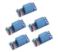 VooGenzek 5 PCS 5V KF301 1-Channel Relay Module Board Shield Low Level Trigger for PIC AVR DSP ARM MCU Compatible with Arduino, with LED Indicator