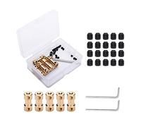 VooGenzek 5 PCS Brass Shaft Coupler, Shaft Coupling Shaft Adapter, with Grub Screws and Allen Wrench, for RC Airplane Boat Motor, 2mm to 2mm/3mm to 4mm/3mm to 5mm/4mm to 5mm/5mm to 5mm L20XD9