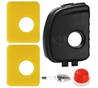 VooGenzek 5 PCS Lawn Mower Air Filter kit, Air Cleaner Cover 595660, 594281 Primer Bulb, 799579 Air Cleaner Foam Filter Replacement, 4106 Spark Plug, Compatible with Briggs & Stratton