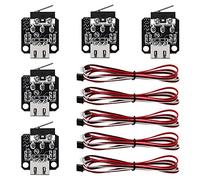 VooGenzek 5 Pieces 3D Printer Limit Switch Endstop, 3D Printer Parts Endstop Mechanical Limit Switch Module, with 3 Pins 1m Cable, Compatible with Ender 3/5/pro/V2 CR-10 S4 S5 Series