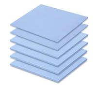 VooGenzek 6 PCS 50 x 50 mm Silicone Thermal Pad, Thickness 0.5/1/1.5 mm with 6.0 W/mk Thermal Conductivity, Reusable Thermal Conductive Silicone Pad, for SSD CPU GPU LED IC Chipset Cooling