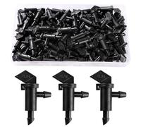 VooGenzek 60 PCS 1 GPH 4 L/H Irrigation Flag Dripper, Drip Emitter for Garden, Emitter Sprinkler Drippers, Drip Emitters Garden Flag Irrigation Dripper, for Garden Lawn Drip Irrigation Hose, Black