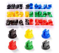 VooGenzek 60 PCS 110 Degree Fan-Shaped Atomizing Nozzle, Flat Fan Shape Spraying Spray Nozzles, Plastic Nozzle Spray Nozzle Tip, for Spraying Weed Killing