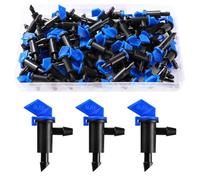VooGenzek 60 PCS 2 GPH 8 L/H Irrigation Flag Dripper, Drip Emitter for Garden, Emitter Sprinkler Drippers, Drip Emitters Garden Flag Irrigation Dripper, for Garden Lawn Drip Irrigation Hose, Blue