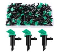 VooGenzek 60 PCS 4 GPH 16 L/H Irrigation Flag Dripper, Drip Emitter for Garden, Emitter Sprinkler Drippers, Drip Emitters Garden Flag Irrigation Dripper, for Garden Lawn Drip Irrigation Hose, Green